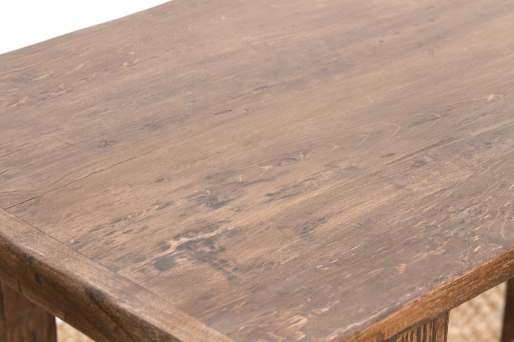Reconstructed Rustic Warm Walnut Finish Console