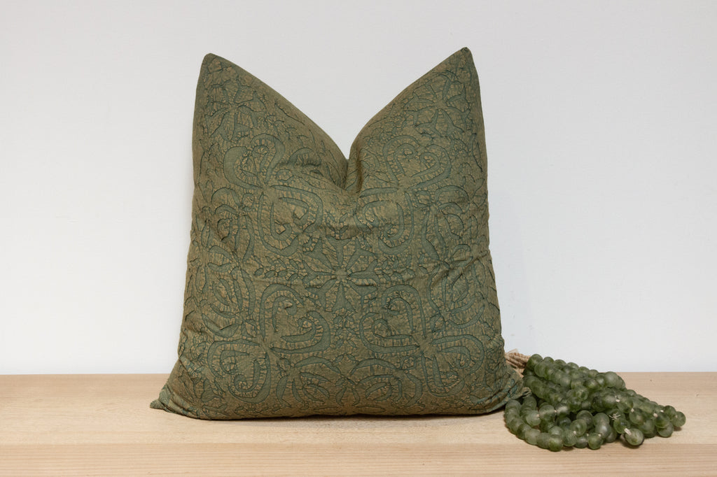 Moss green pillow discount covers