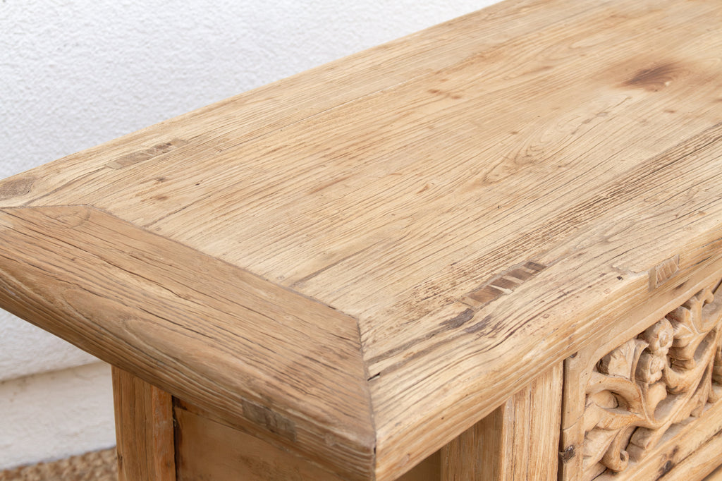 A Carved Relic, Antique Shanxi Dresser