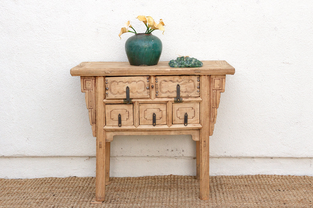 Antique 5-Drawer Altar Dresser w/Sunbleach Finish