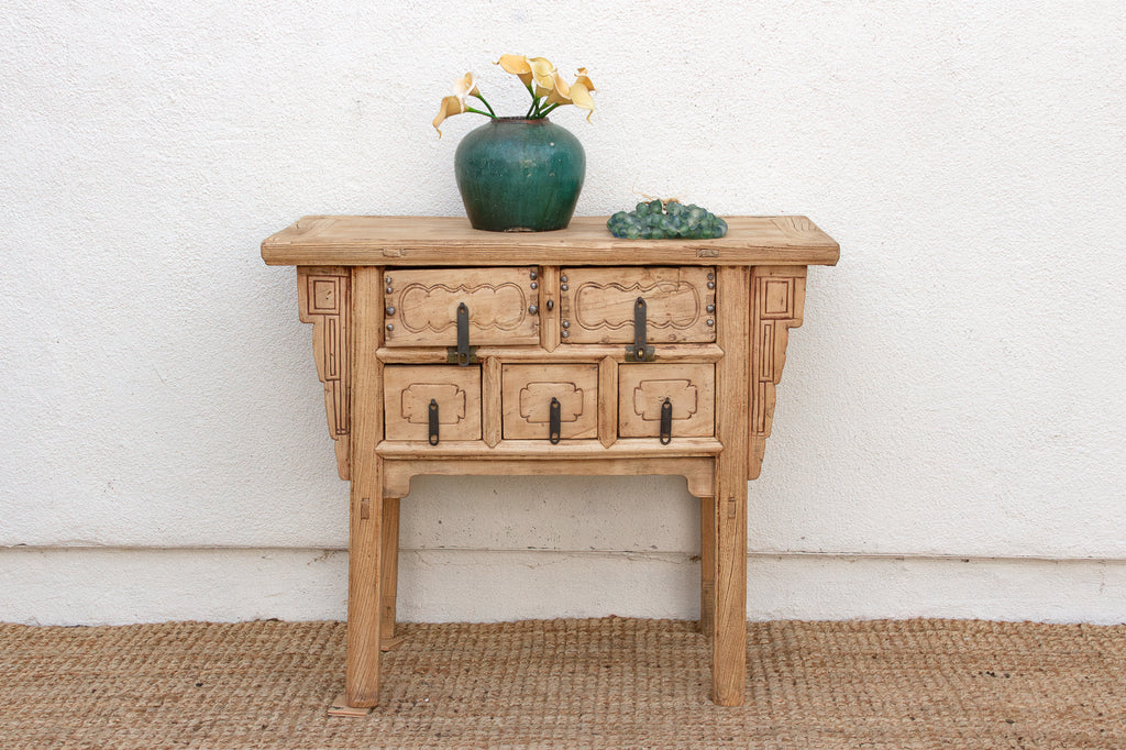 Antique 5-Drawer Altar Dresser w/Sunbleach Finish