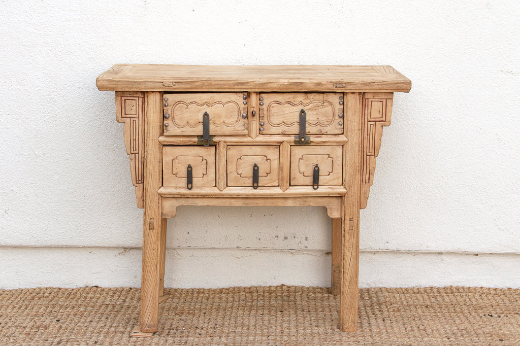 Antique 5-Drawer Altar Dresser w/Sunbleach Finish