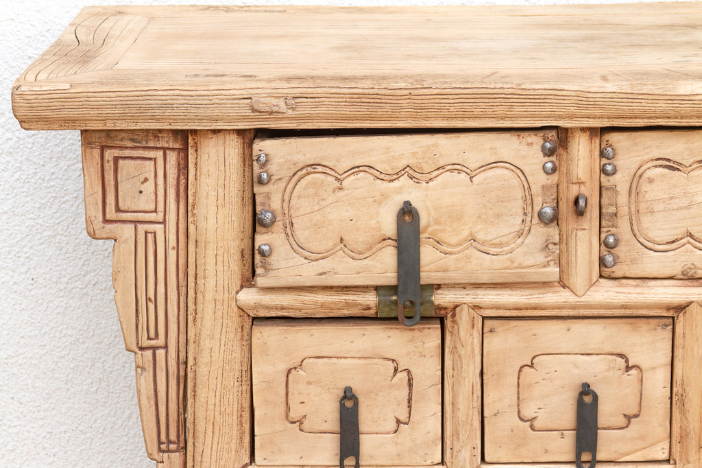 Antique 5-Drawer Altar Dresser w/Sunbleach Finish