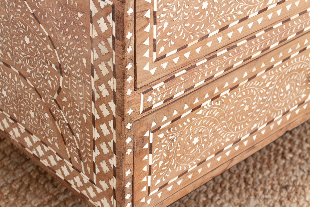 One-Of-A-Kind Heritage Inlay Chest of 2 Drawers (Trade)