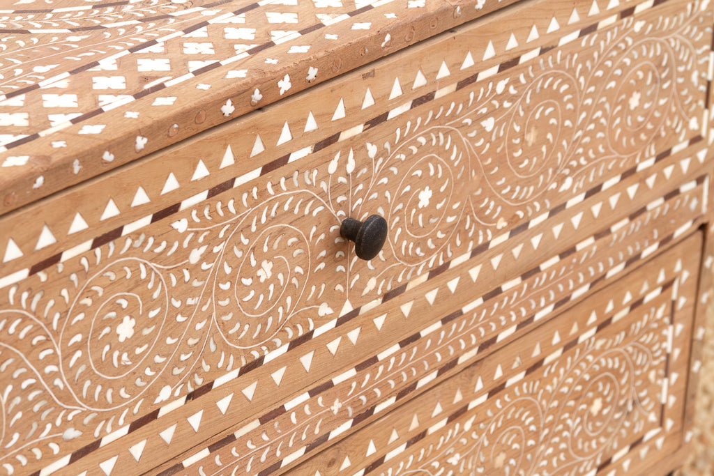 One-Of-A-Kind Heritage Inlay Chest of 2 Drawers (Trade)