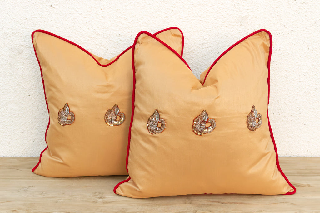 Pair of Ojas Zardozi Pillows