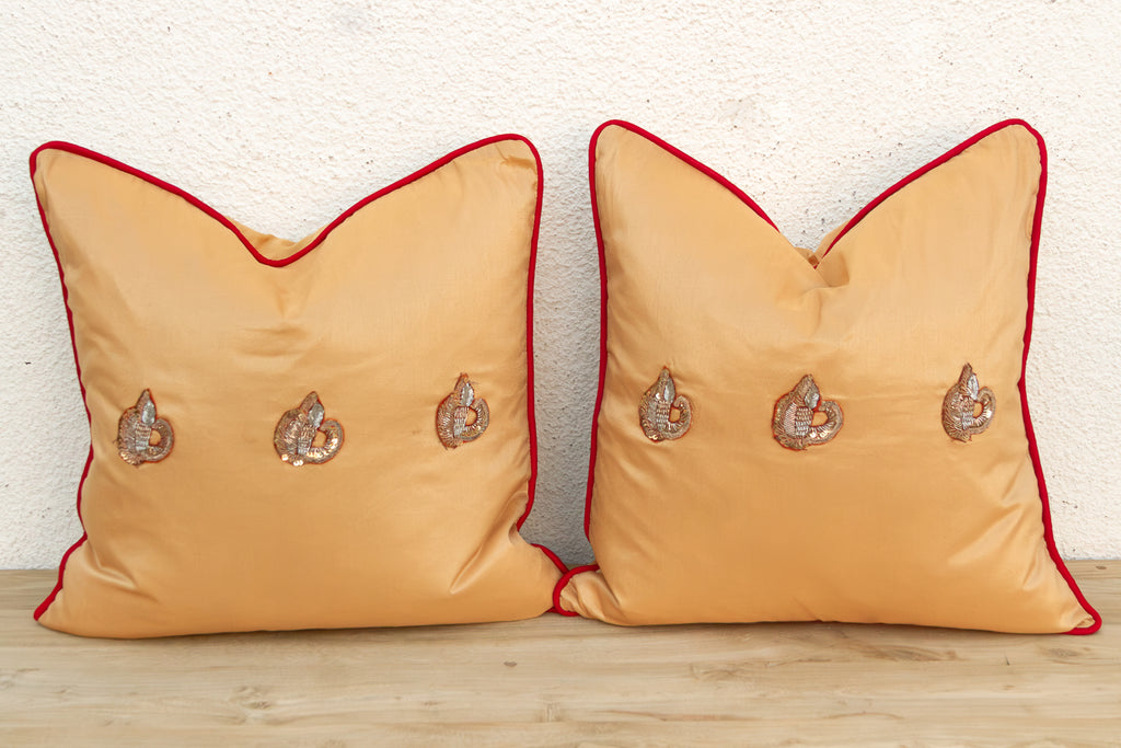 Pair of Ojas Zardozi Pillows
