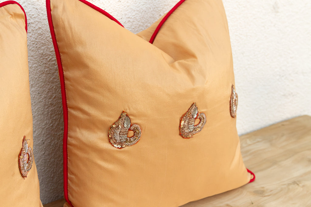 Pair of Ojas Zardozi Pillows