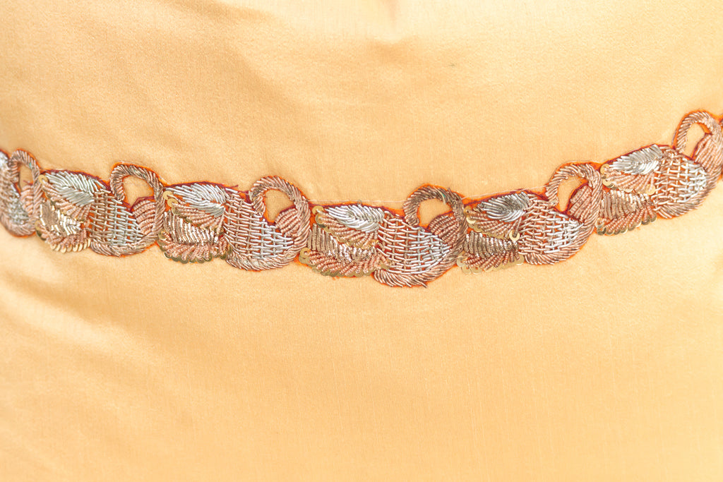 Pair of Tara Zardozi-Embroidered Silk Pillow Covers