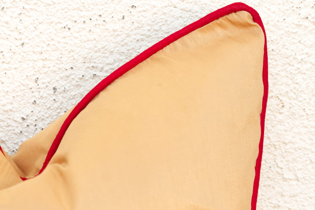 Pair of Tara Zardozi-Embroidered Silk Pillow Covers