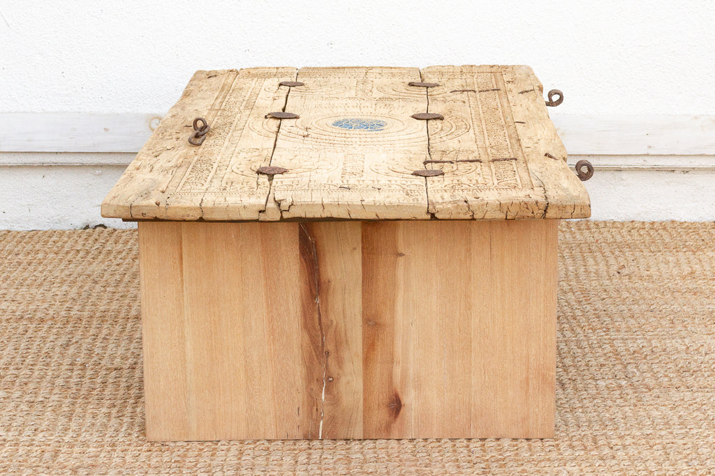 19th Century Carved Sunburst Medallion Coffee Table (Trade)