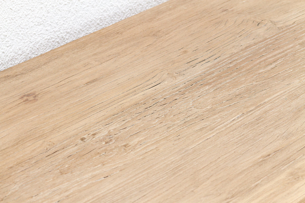 Sun-Bleached Elm Wood Coffee Table