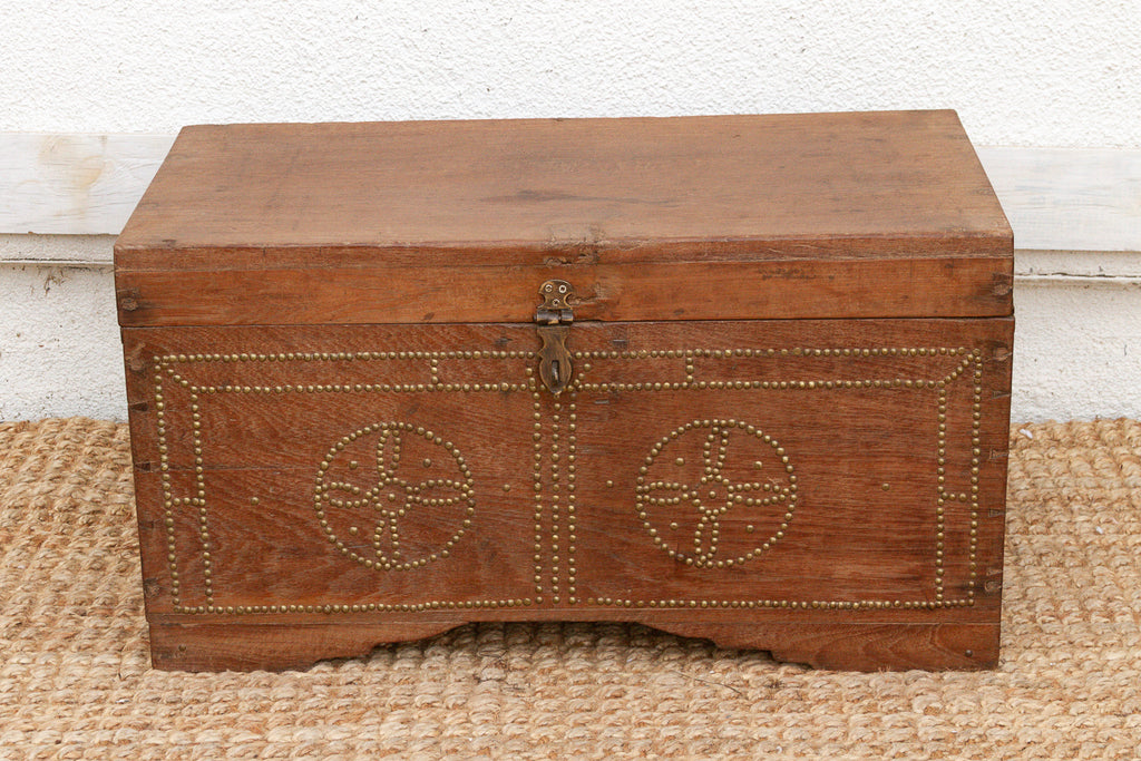 Mid 20th Century British Colonial Teak Chest