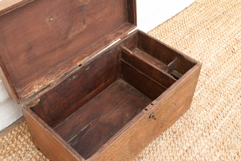 Mid 20th Century British Colonial Teak Chest