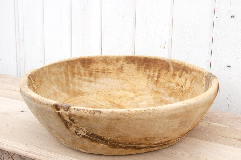 French Mixing Bowl Extra Large Mixing Bowl, Primitive Pottery