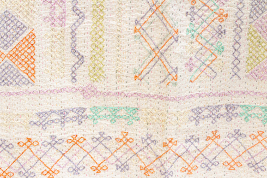 Global Eclectic Hand-stitched Cotton Kantha Bedcover (Trade)