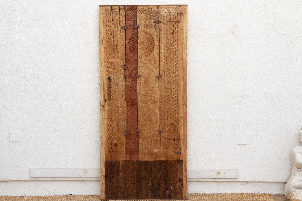 Antique Heavily Carved Fusion Collage Door (Trade)