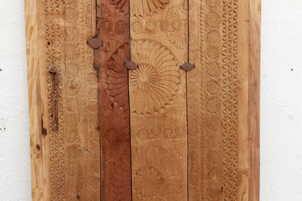 Antique Heavily Carved Fusion Collage Door (Trade)