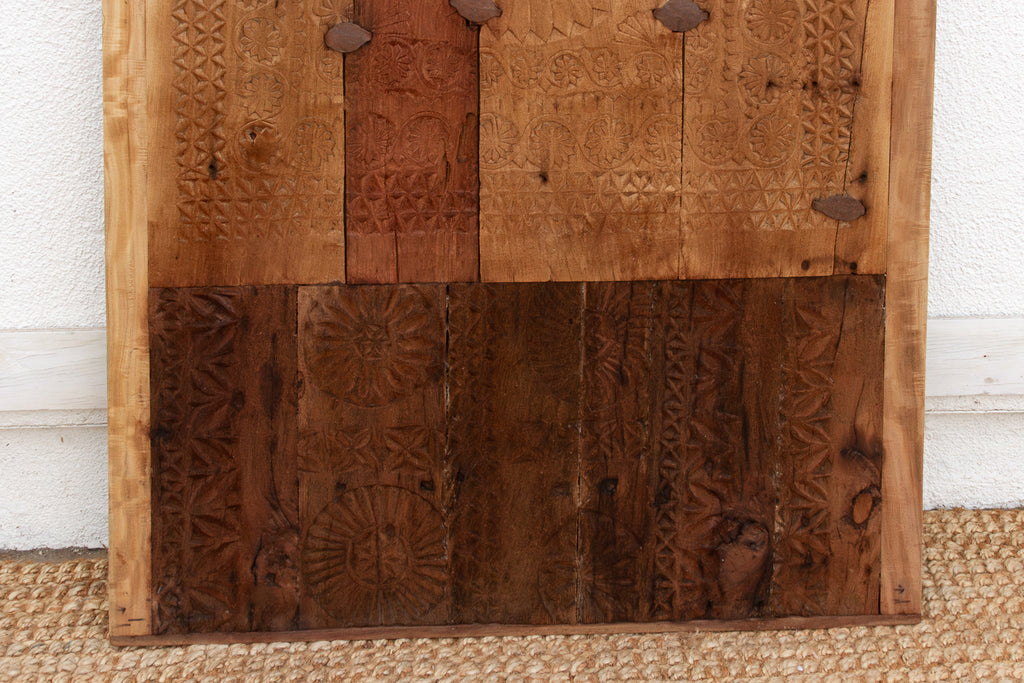 Antique Heavily Carved Fusion Collage Door (Trade)