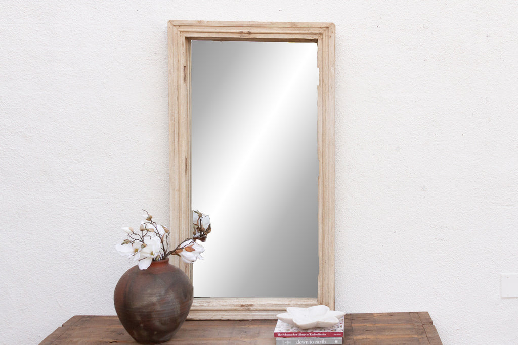 Grand Sun Bleached Architectural Teak Mirror
