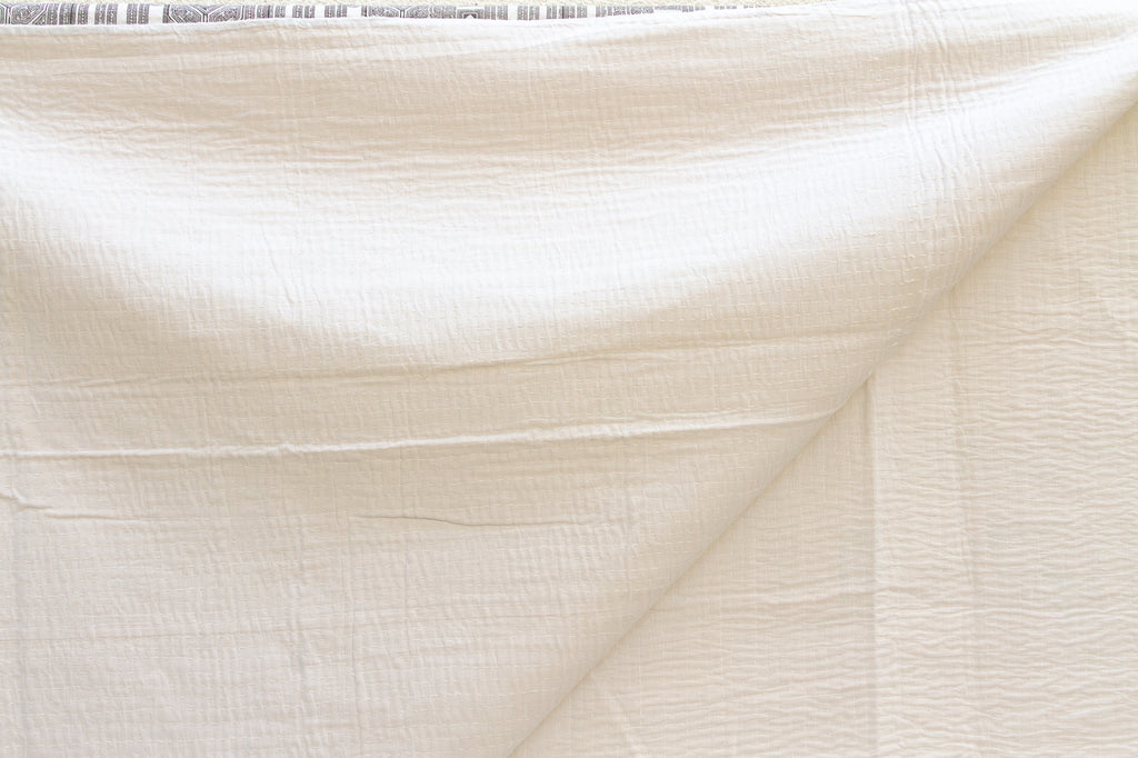 Stone Tribal Indian Block Print Coverlet