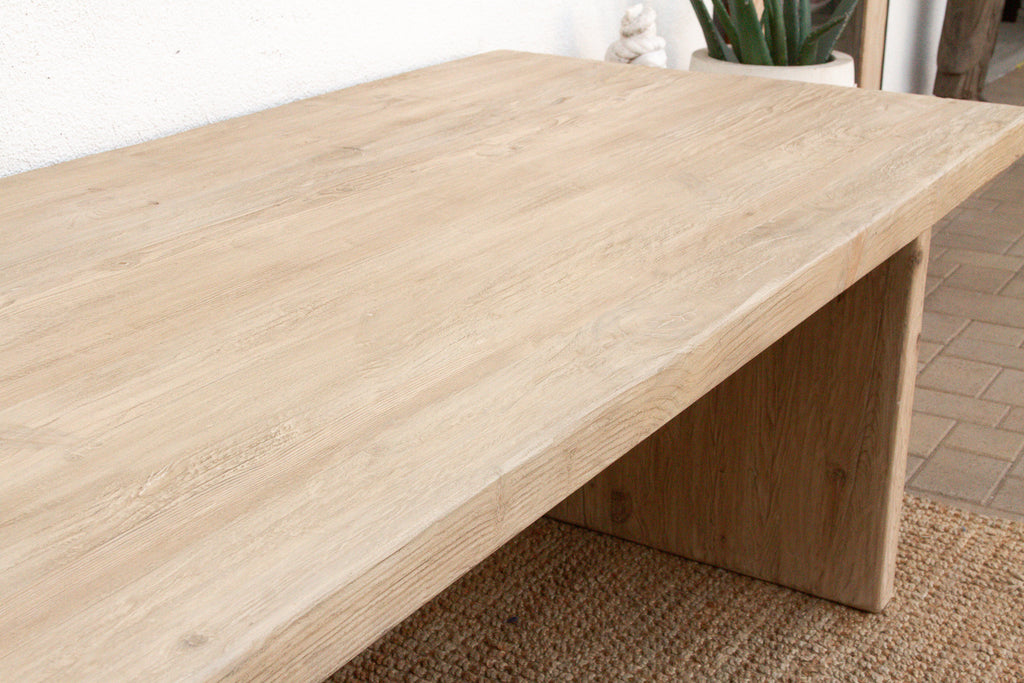 Grand Estate Reclaimed Bleached Wood Dining Table (Trade)