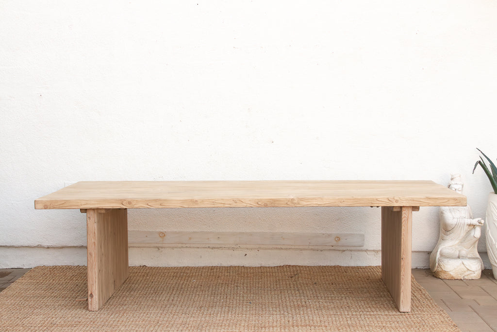 Grand Estate Reclaimed Bleached Wood Dining Table (Trade)