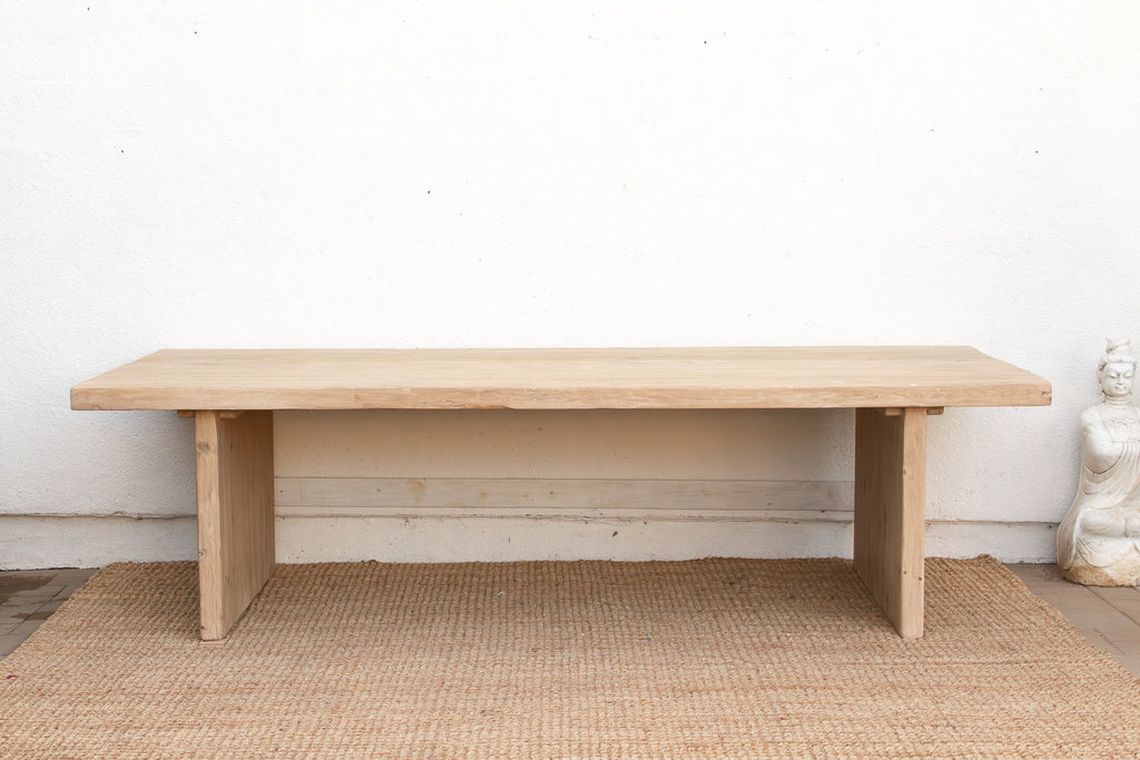 9ft Long Modern Rustic Trestle Dining Table