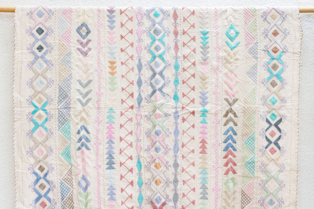 Kaleidoscope Hand-stitched Cotton Tribal Kantha Throw (Trade)