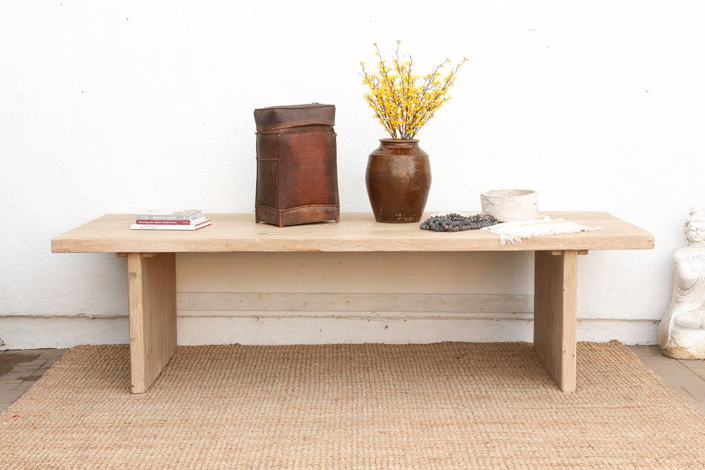 9ft Long Modern Rustic Trestle Dining Table