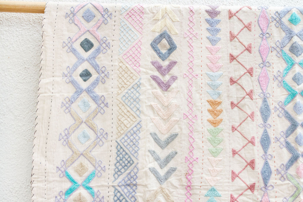 Kaleidoscope Hand-stitched Cotton Tribal Kantha Throw (Trade)