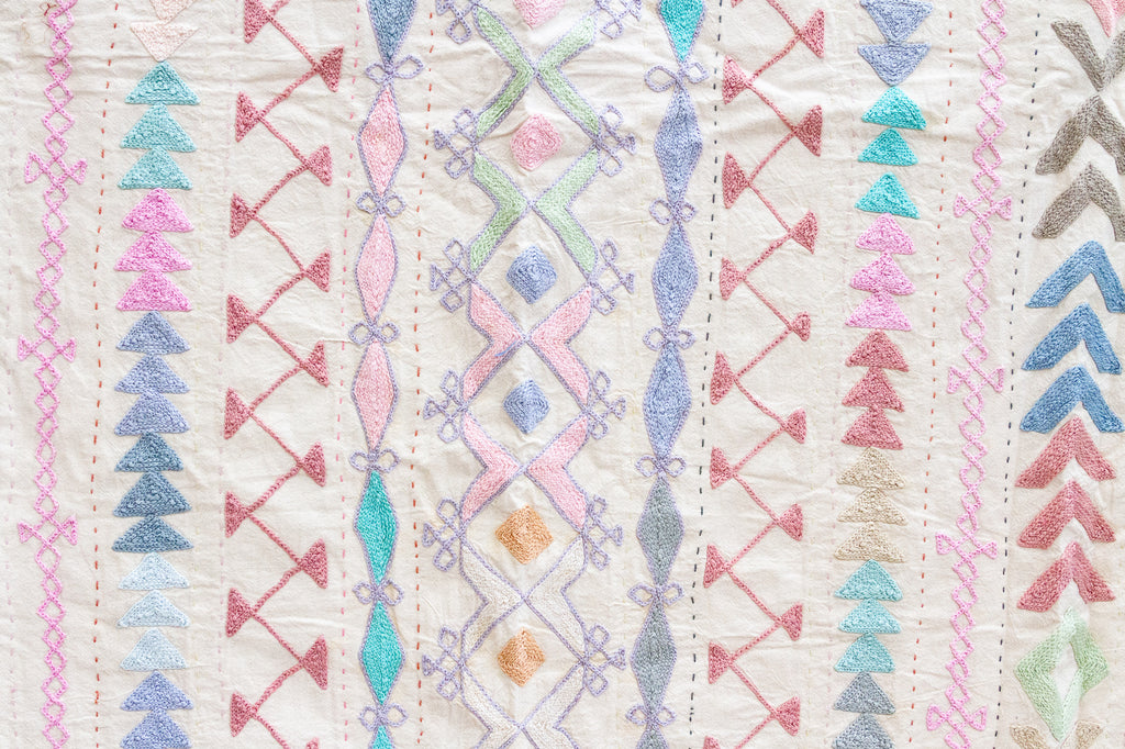 Kaleidoscope Hand-stitched Cotton Tribal Kantha Throw (Trade)