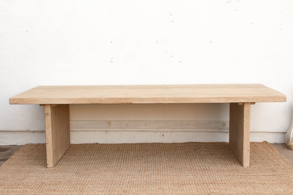 9ft Long Modern Rustic Trestle Dining Table