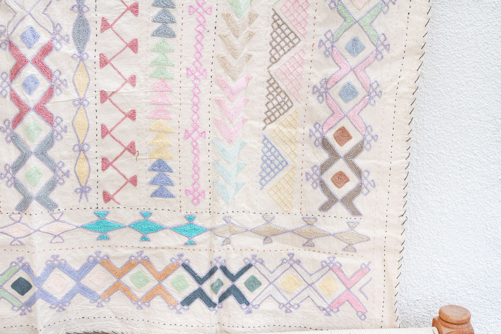 Kaleidoscope Hand-stitched Cotton Tribal Kantha Throw (Trade)