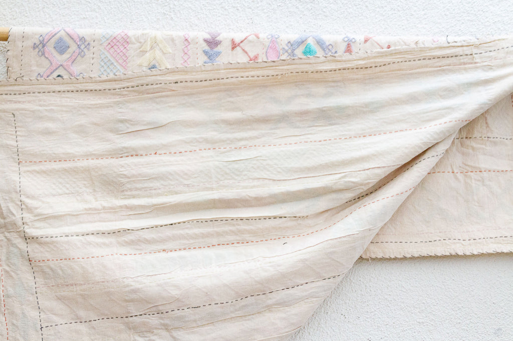 Kaleidoscope Hand-stitched Cotton Tribal Kantha Throw (Trade)
