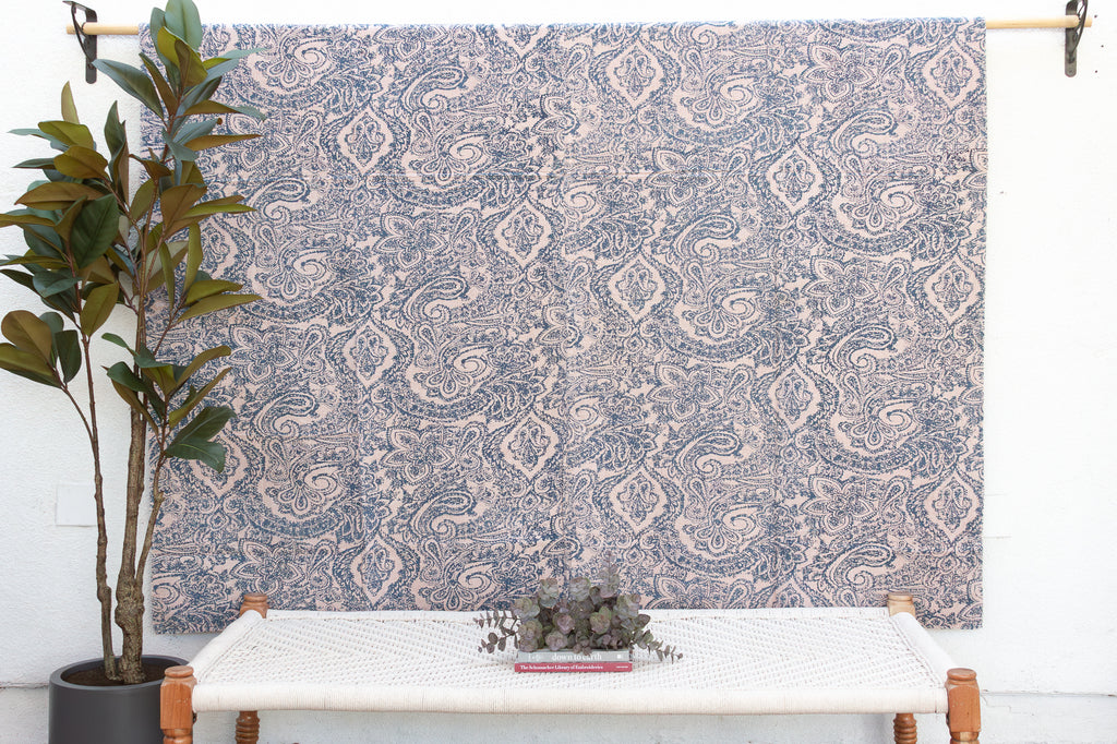 Celestial Dew Indian Block Print Blanket