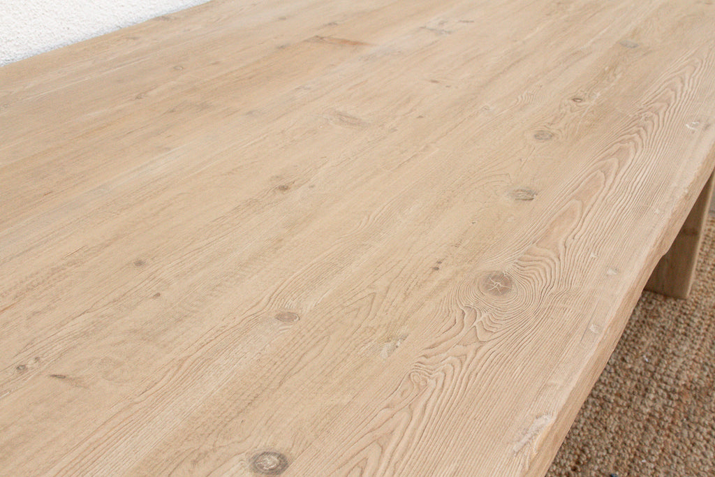 9ft Long Modern Rustic Trestle Dining Table