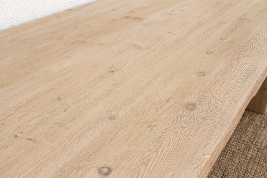 9ft Long Modern Rustic Trestle Dining Table