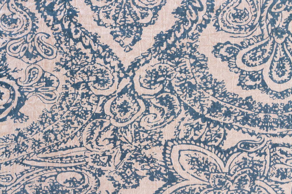 Celestial Dew Indian Block Print Blanket