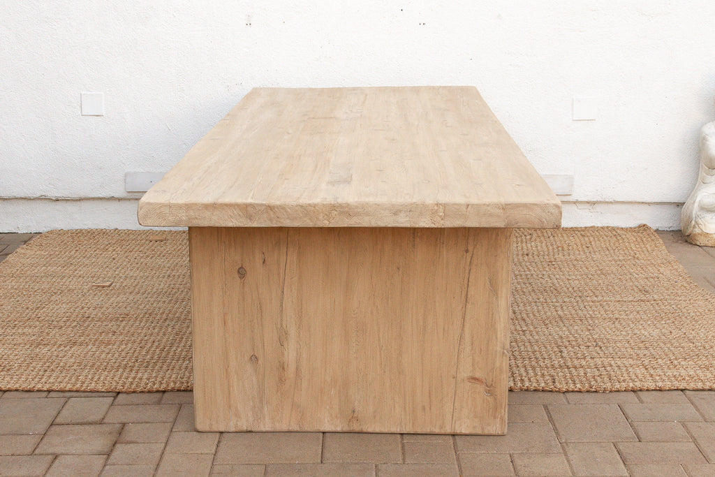 9ft Long Modern Rustic Trestle Dining Table