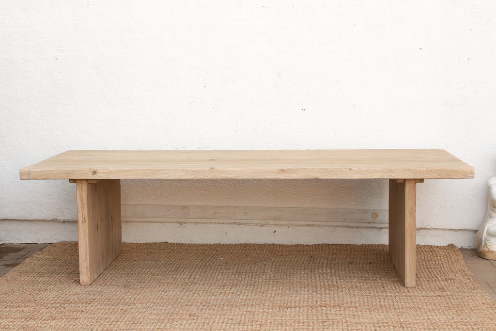 9ft Long Modern Rustic Trestle Dining Table