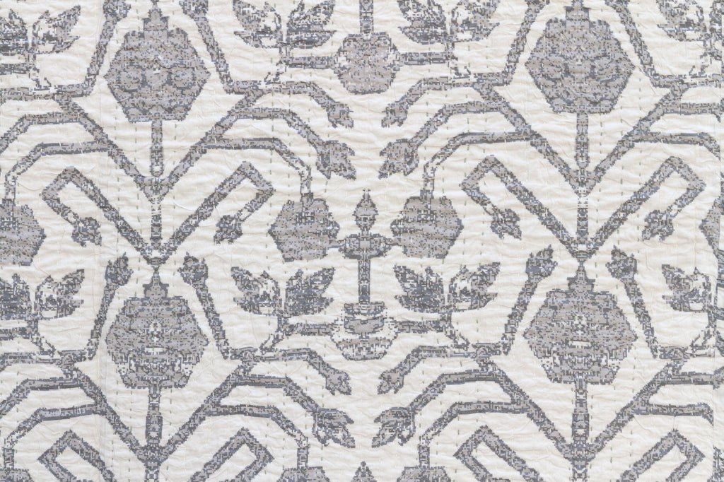 Udaipur Shadows Indian Block Print Coverlet