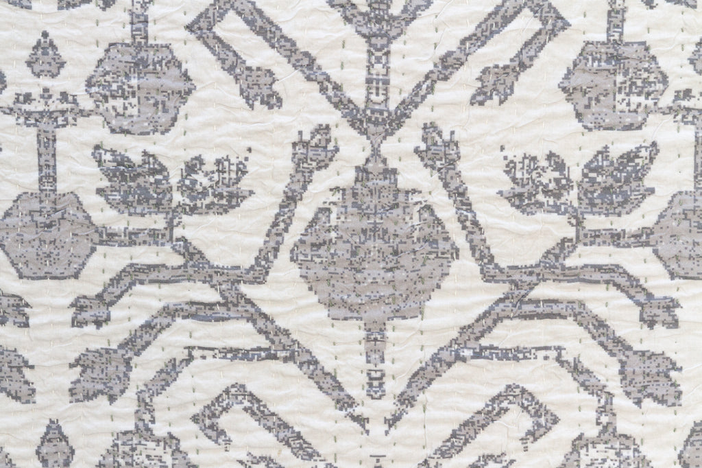 Udaipur Shadows Indian Block Print Coverlet