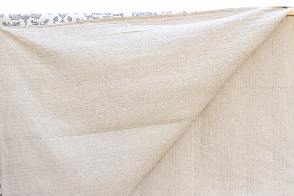 Udaipur Shadows Indian Block Print Coverlet