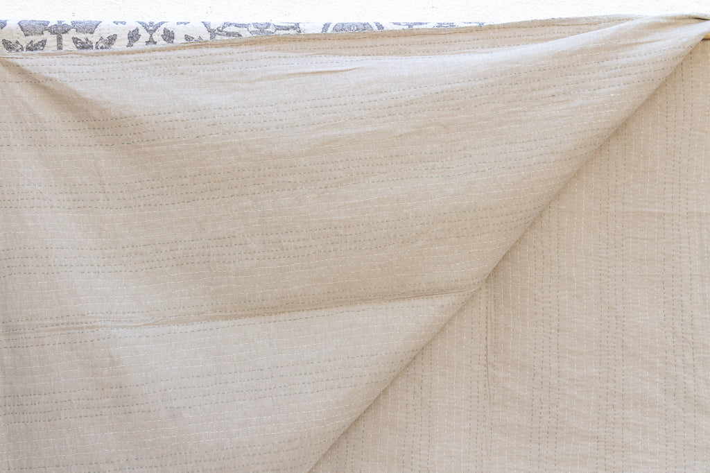 Udaipur Shadows Indian Block Print Coverlet