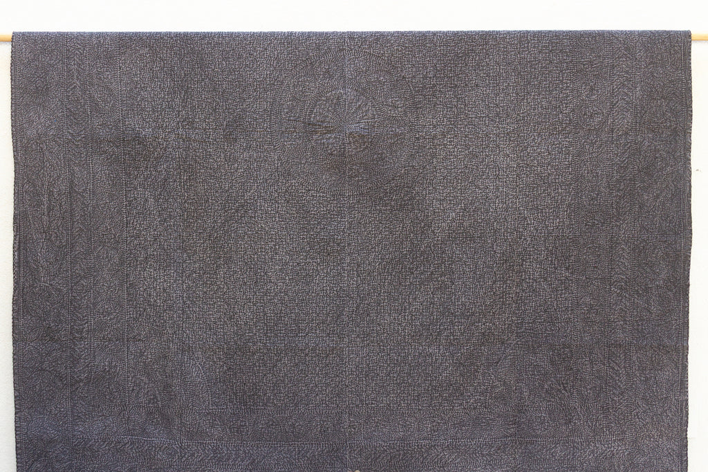 Obsidian Gray Handstitched Filanan Gudari Bedcover (Trade)