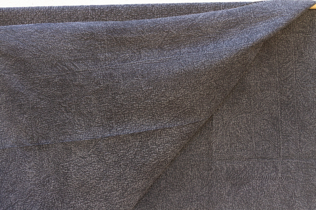 Obsidian Gray Handstitched Filanan Gudari Bedcover (Trade)
