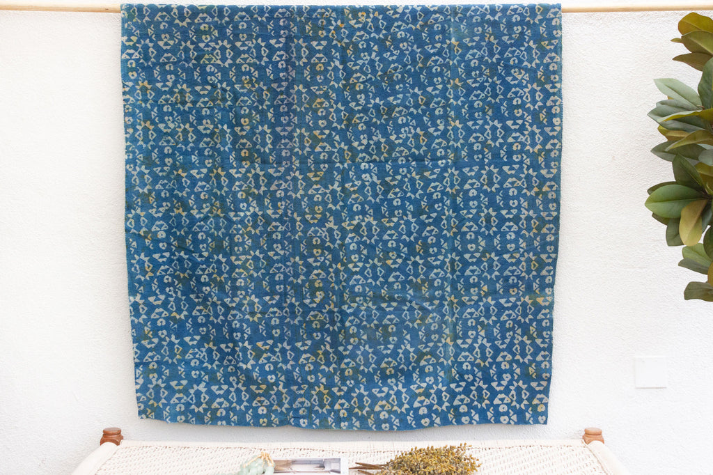 Constellation Vintage Indigo Printed Throw (Trade)