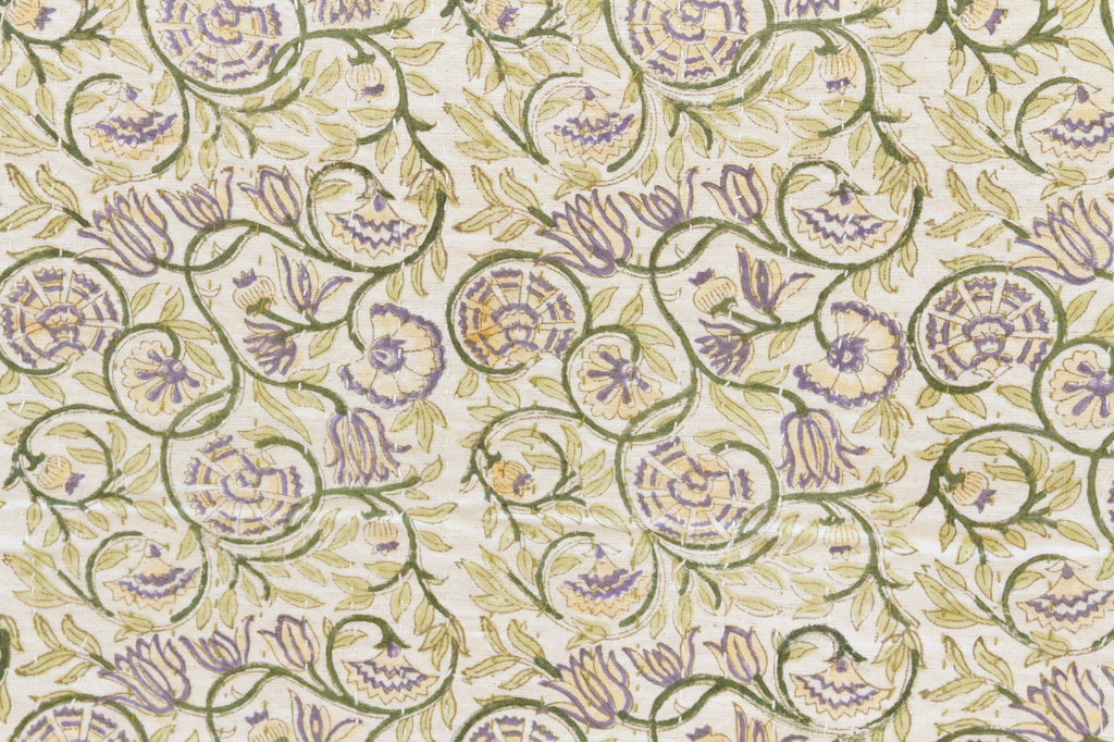 Oasis Bloom Indian Block Print Blanket