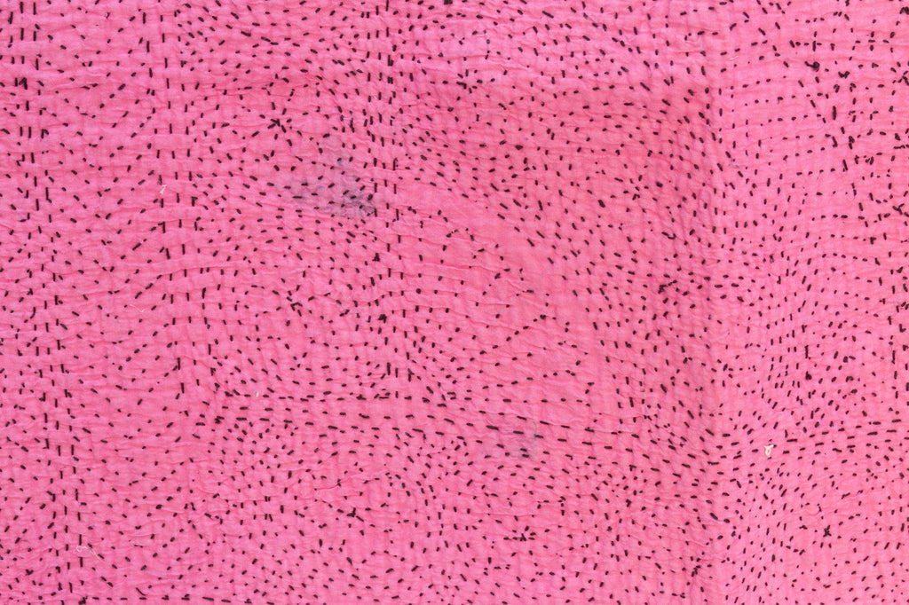 Pink Handstitched Filanan Gudari Bedcover (Trade)